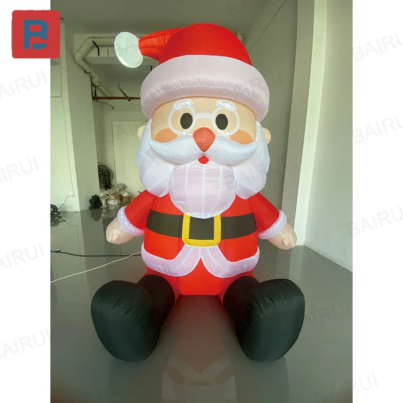 سانتا كلوز القابلة للنفخ، نموذج هوائي لعطلة عيد الميلاد مع منفاخ، دعائم تزيين نشاط العطلات الخارجية #2