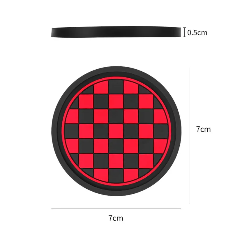 2pcs Car Cup Holder Anti-Slip Coasters Premium PVC Car Coasters Universal Fits Perfectly For Most Cup Car Interior Accessories