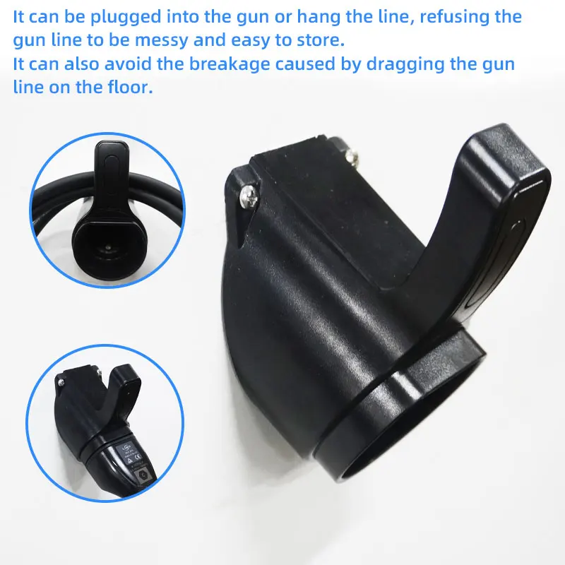 Type 2 GBT EV Charger Cable Holder Electric Vehicle Wall Mount Charging Cable Organizer Wall Mount Holster Dock For Type2 GBT