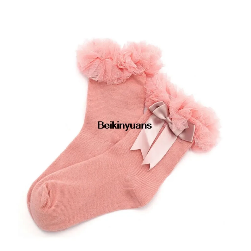 kids socks girls Comfortable Combed cotton socks children's lace princess girls short sock bowknot lace fashion infant