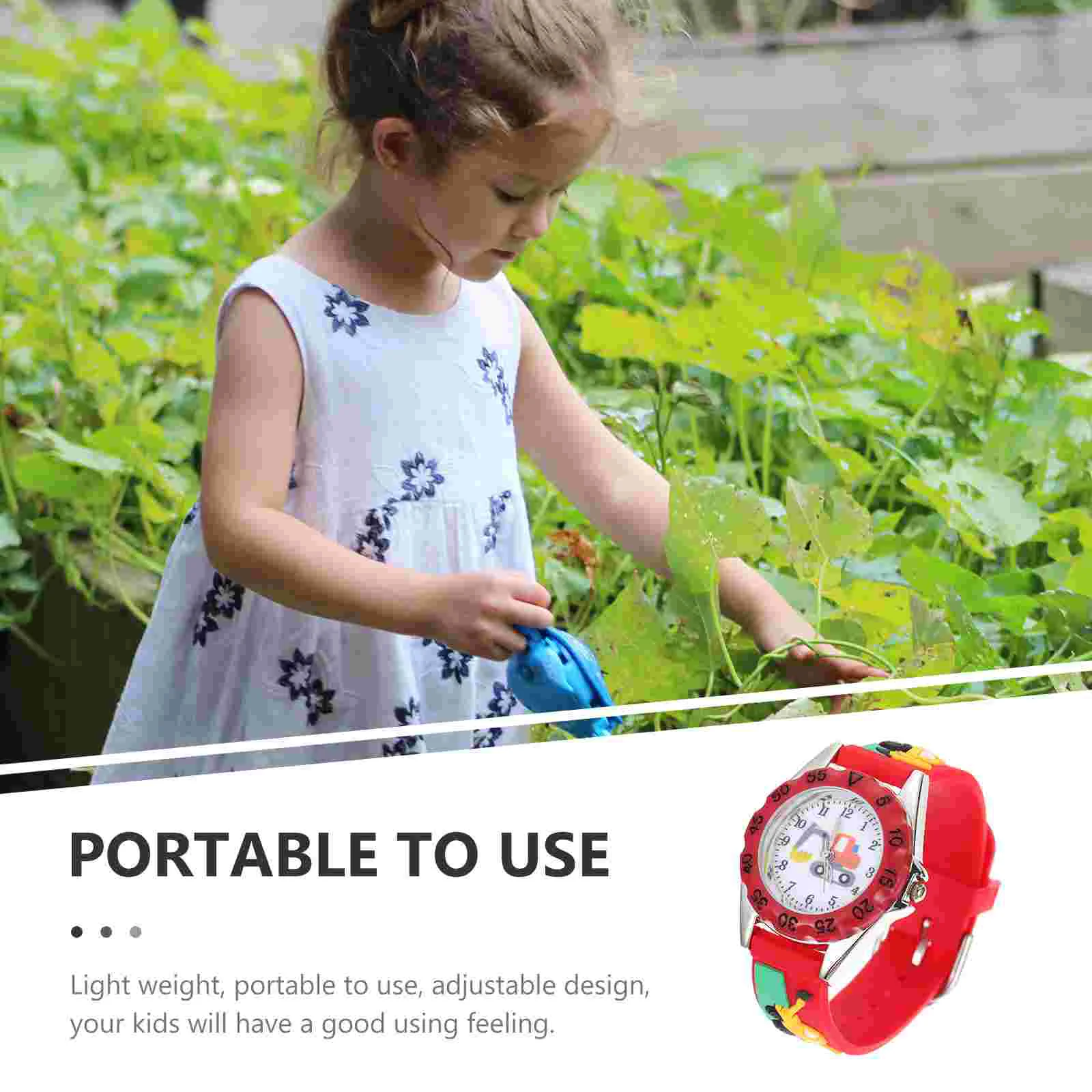 Reloj de silicona para niños Relojes de regalo para estudiantes 3D digitales adorables ajustables para niños