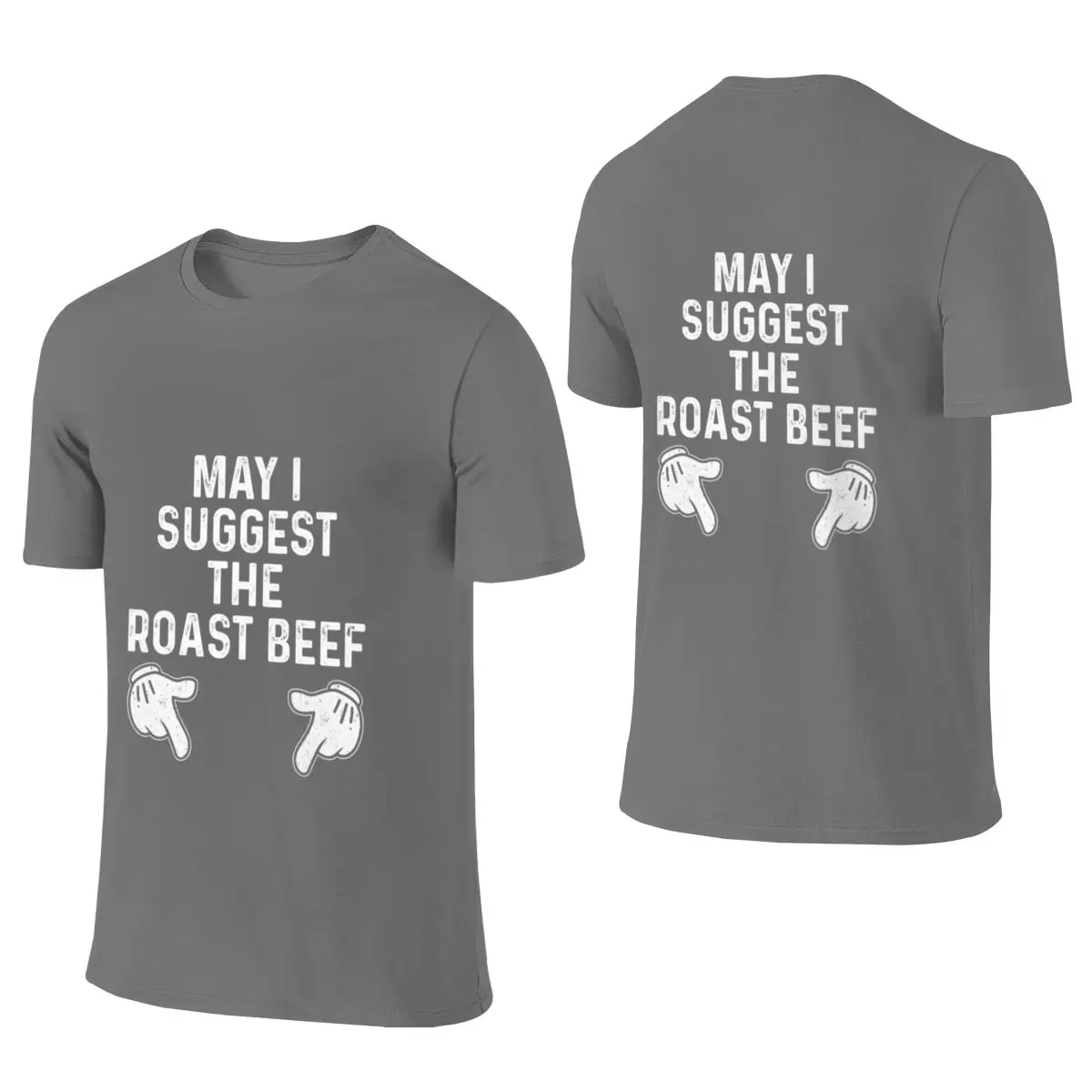 May I Suggest The Roast Beef Japanese Fresh Reversible T-shirtUrban Minimalist Solid Color Women's T-shirts