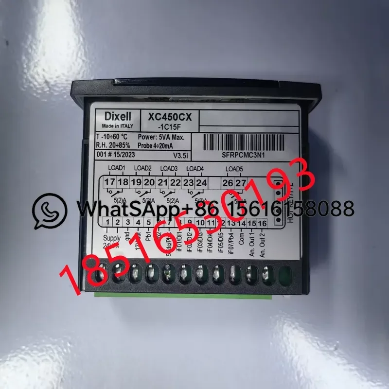 Digital Temperature Controller XC450CX-1C15F Refrigeration Thermostat for Cold Room Freezer HVAC Control Relay Output