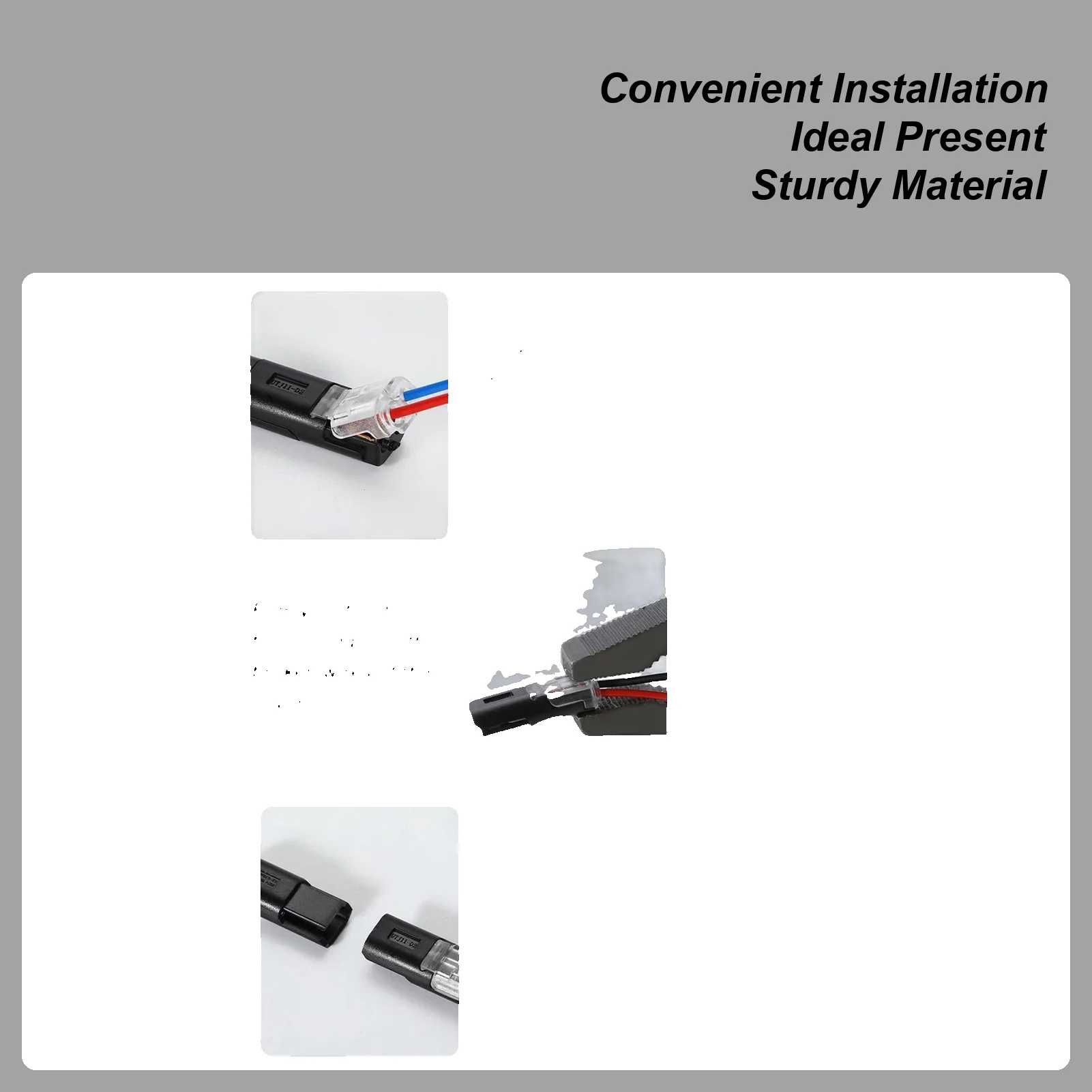 2 Pin Connector 30 Pieces Light Strips Adapter Electrical Work LED Connector For Trailer Fan Car Modification Construction Site
