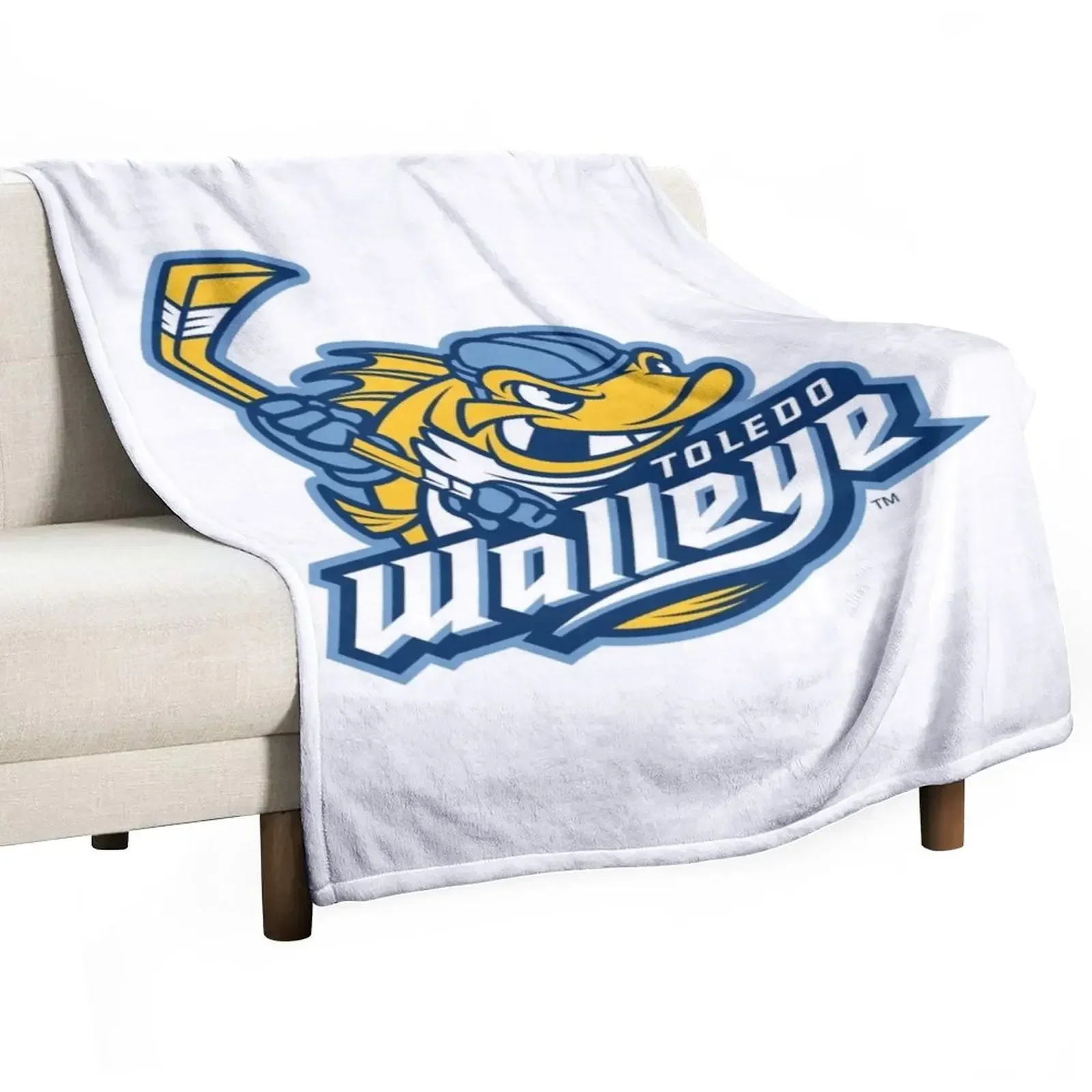 Toledo Walleye Throw Blanket Decorative Beds Nap Soft Beds Blankets