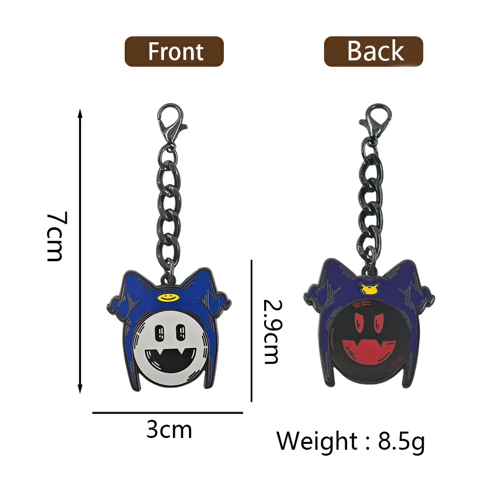 Game Persona Jack Frost Keychain Black Frost Pendant Cute Anime Figure Metal Keyring Cosplay Bag Charm Jewelry Gift for Gamers