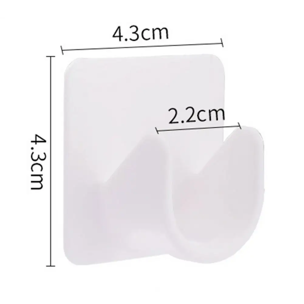 No-drill Curtain Rod Bracket 2 Pcs No Drilling Curtain Rod Holders Adhesive Wall Brackets for Shower Rods Clothes Drying Rod view 3