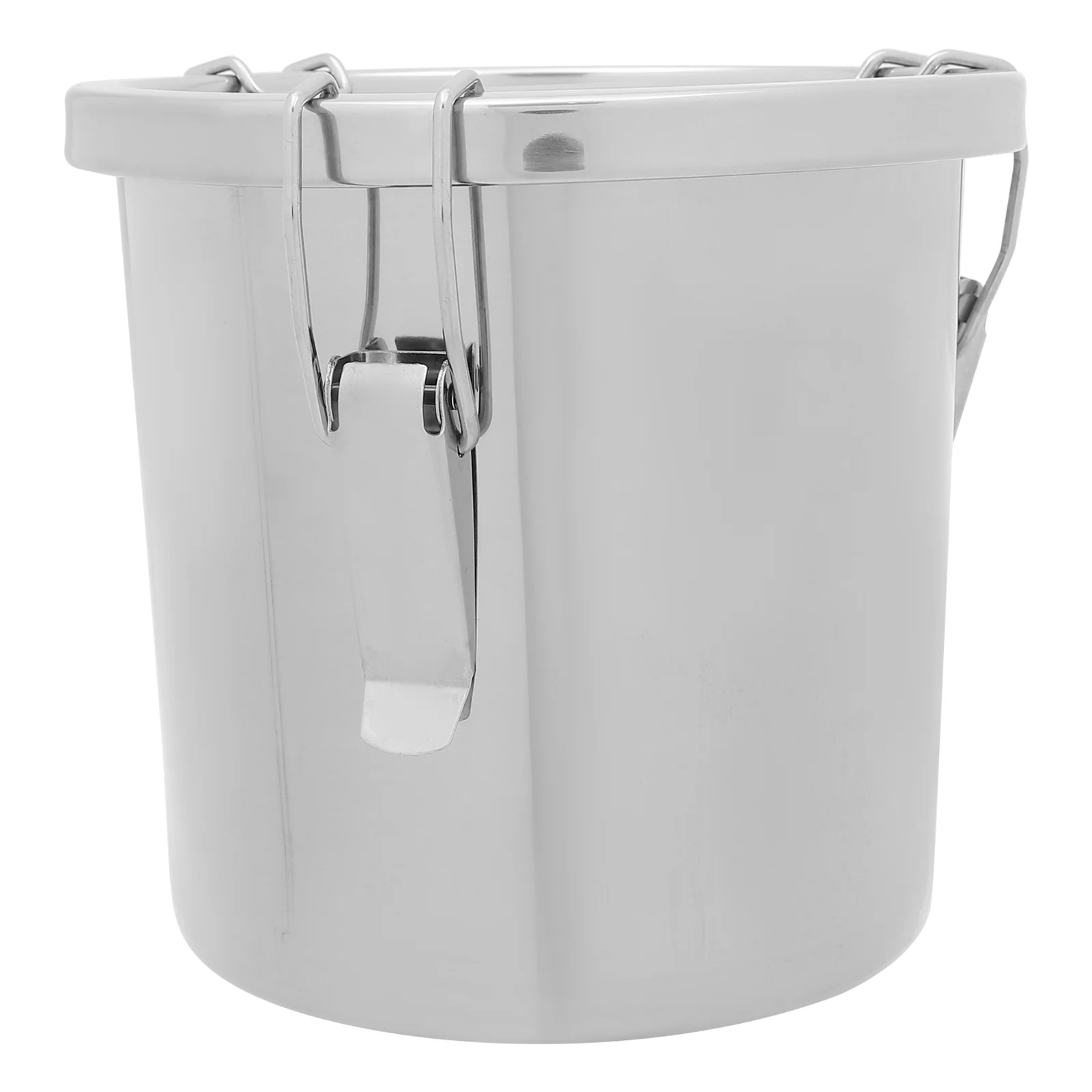 

Bucket with Lid Milk Jug Stainless Steel Sealed Kitchen Storage Portable Can Food Supply Camping Supplies Airtight Barrel