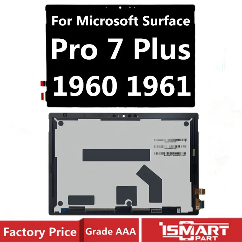 OEM For Microsoft Surface Pro 7 Plus 1960 1961 LCD Display Screen Digitizer Assembly Touch Panel Glass Replacement Tested