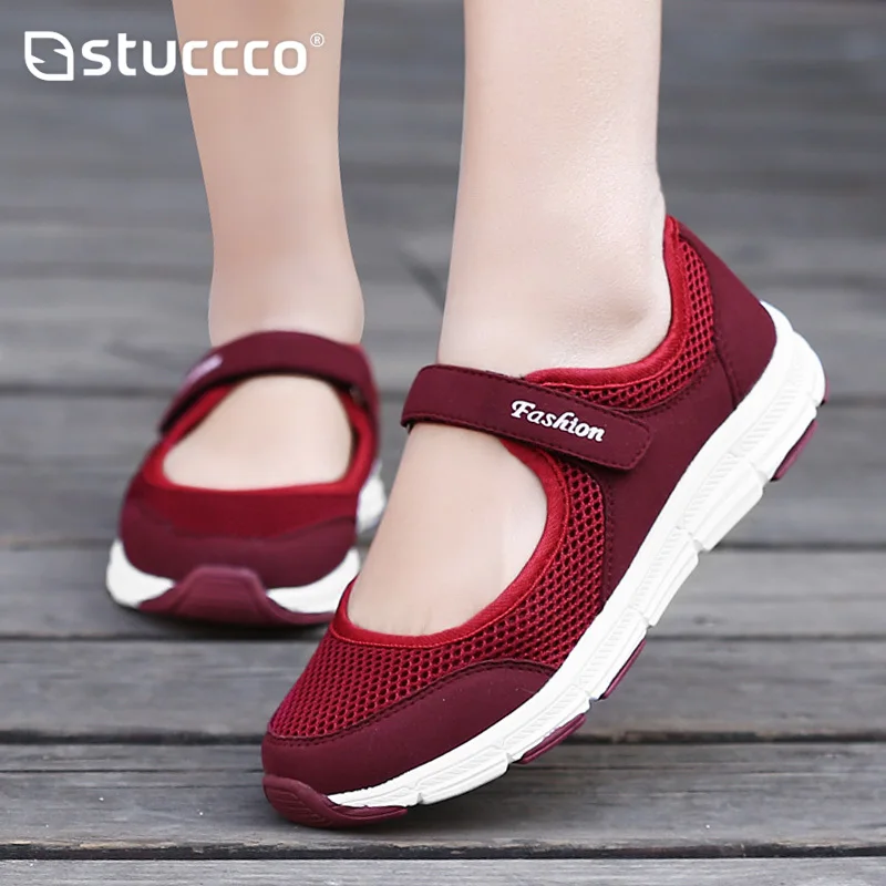 Women Work Shoes Comfortable for Work Womans Flats Shoes Mesh Outdoor Walk Sneakers Platform Loafers Women Nursing Shoes Female