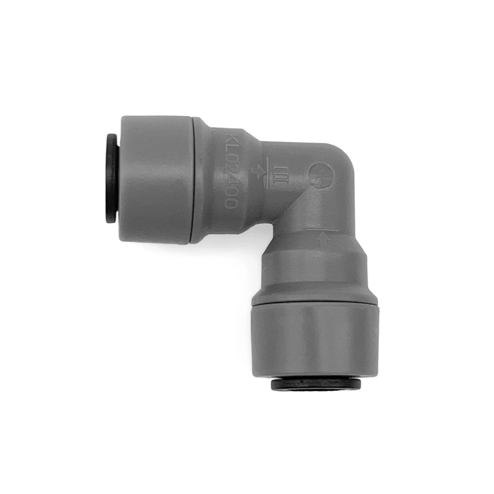 KegLand DuoTight Conector de manguera de tubo rápido de plástico Accesorios de empuje Unión de empuje para conectar Cerveza de codo de 8 mm