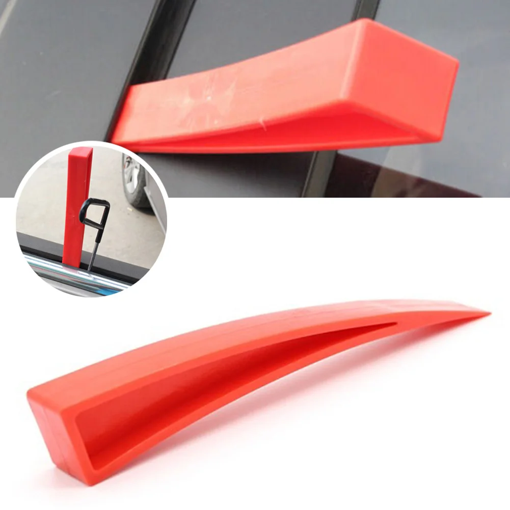 1Pc Removal Crowbar PP 220mm Repairing Tool Red Car Dent Edge Wedge Furniture Interior Doors Installing Opening Tool Accessories