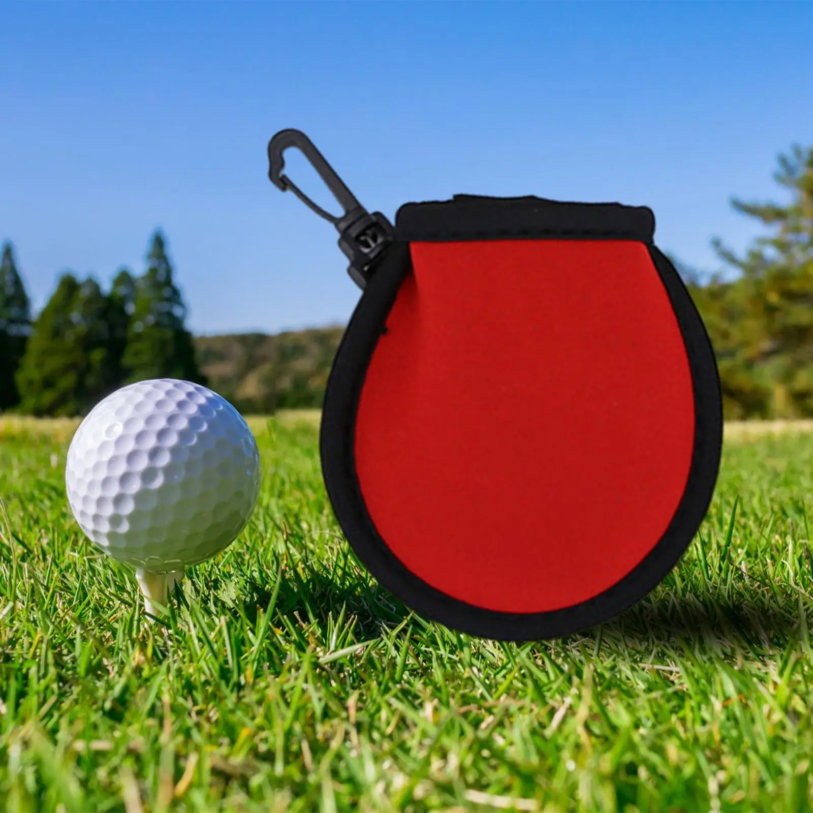 

Durable Waterproof Golf Ball Washer Compact Towel Scrub Tool for Golf Bag Club Grip Replacement and Park Supplies