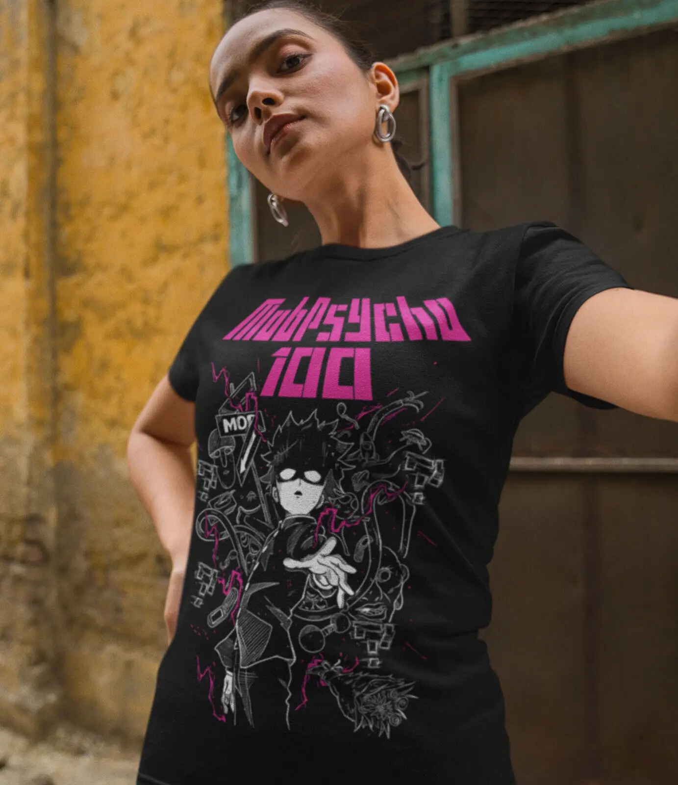 

Shigeo Kageyama T-Shirt,Mob Psycho 100 T-Shirt,Dimple,Mob,Anime,All Size