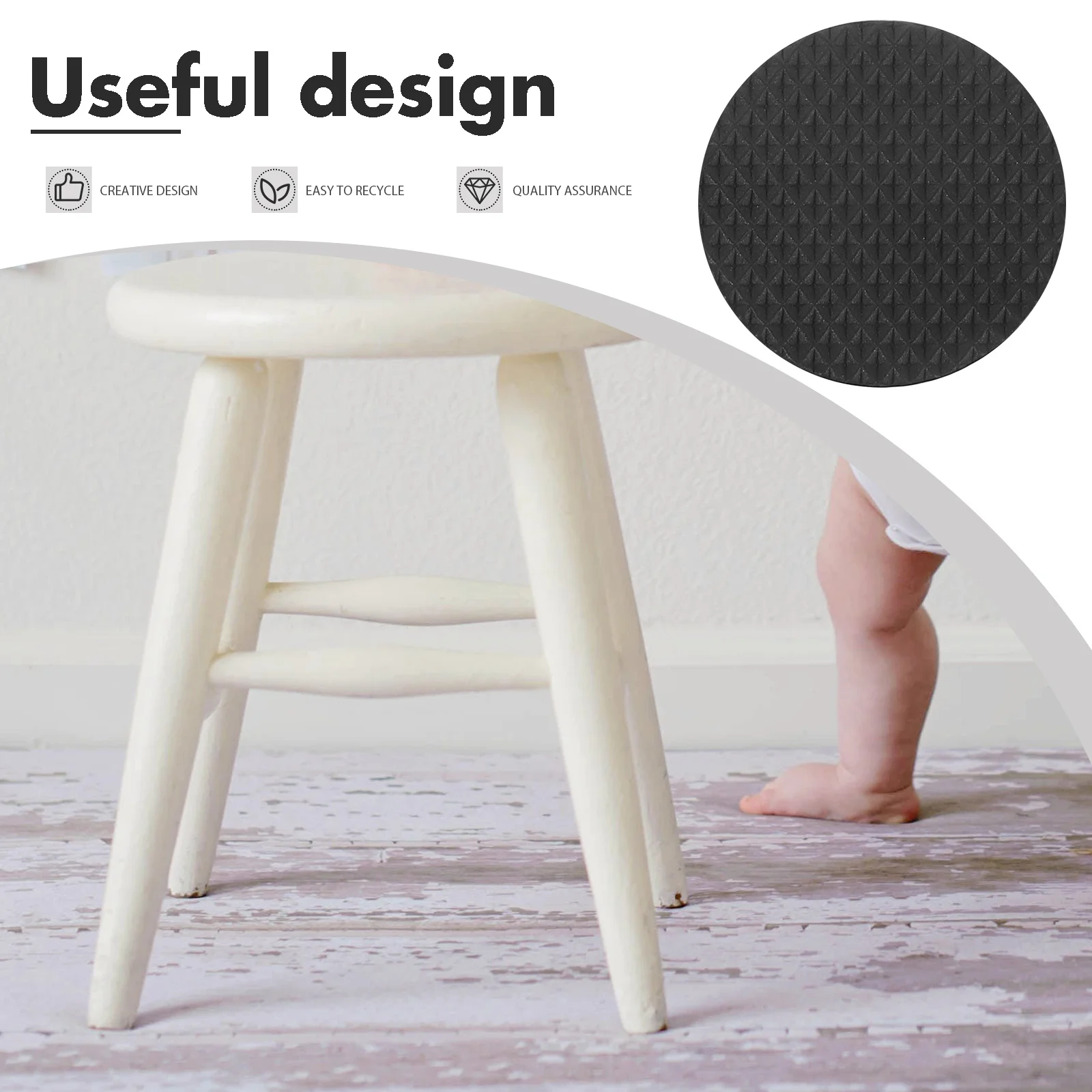 

60Pcs Furniture Foot Pad Non Slip Chair Leg Protectors Anti Scratch Floor Protectors Self Adhesive Furniture Pads for Hardwood