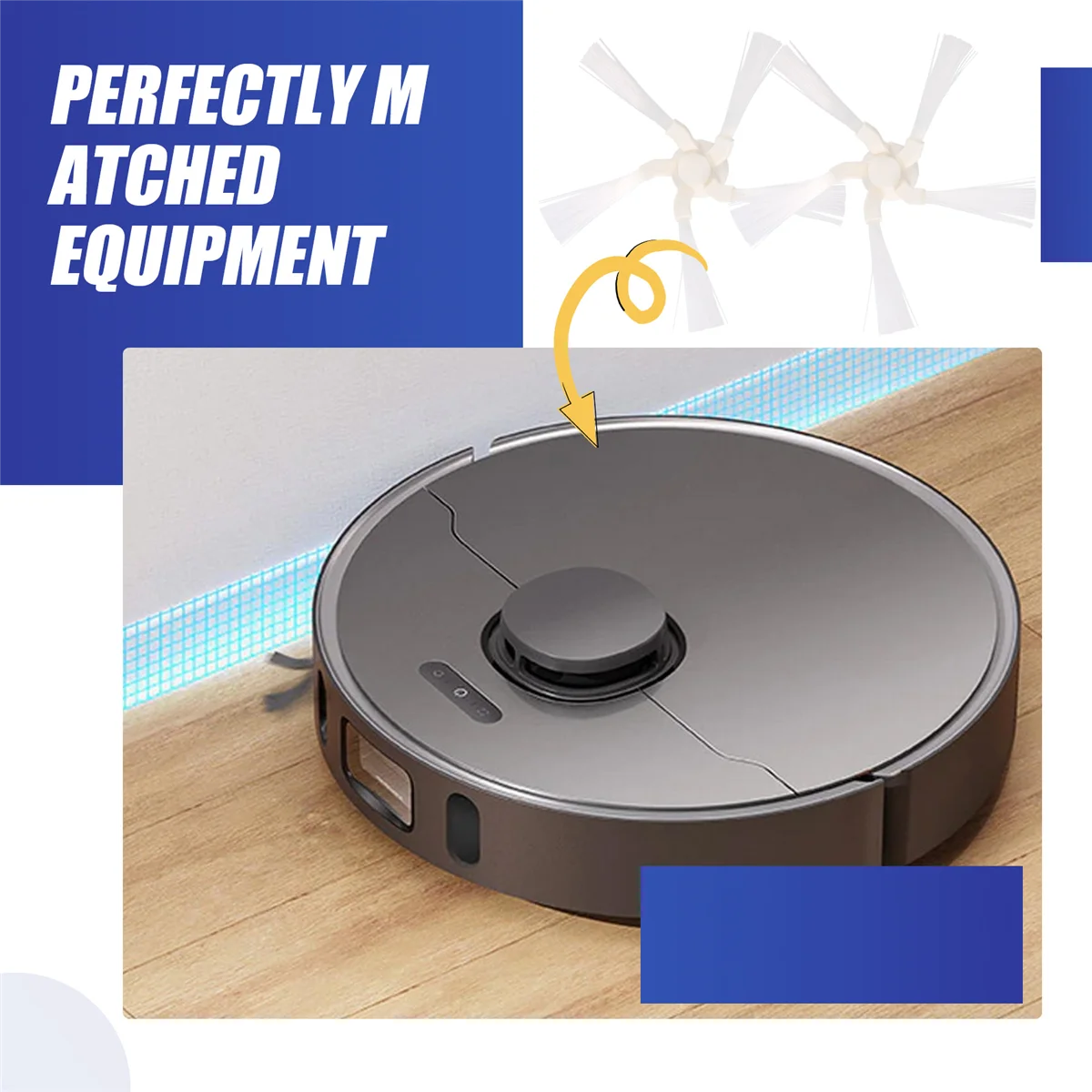 ГОРЯЧАЯ боковая щетка для Xiaomi Dreame W10 STYTJ06ZHM, 2 шт., пылесос, 5-угольная щетка с заусенцами, чистая замена деталей