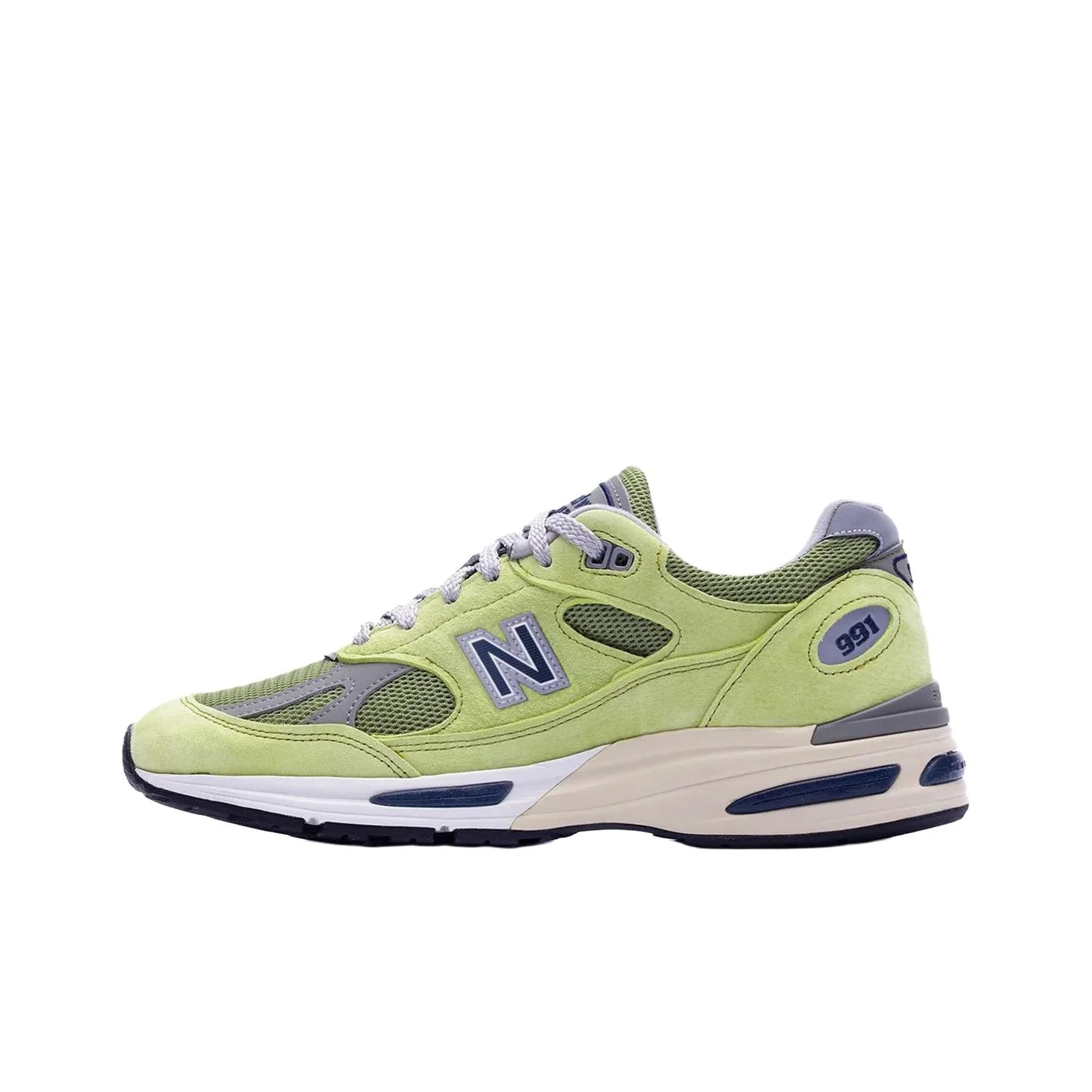 New Balance NB 991 V2 Running Shoes Unisex Lime Green U991WG2