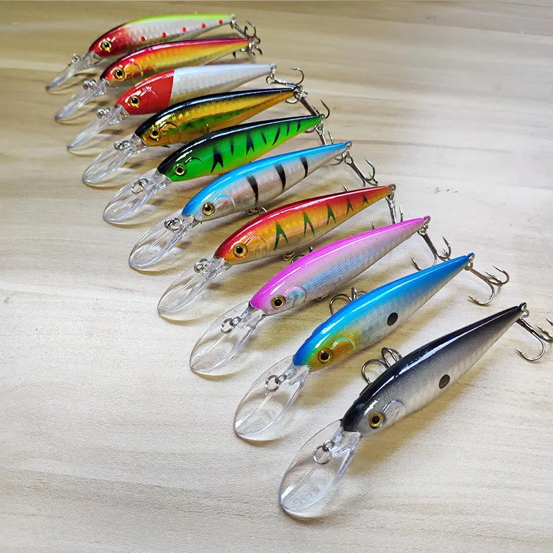 NEW 11cm 10.5g Hard Bait Minnow Streak Fishing Lures Bass Fresh Water Hook Diving Perch Wobbler Jerkbait