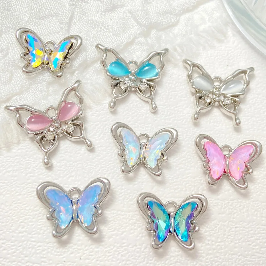 Magic hollow butterfly pendant diy beaded bracelet necklace earpiece accessories