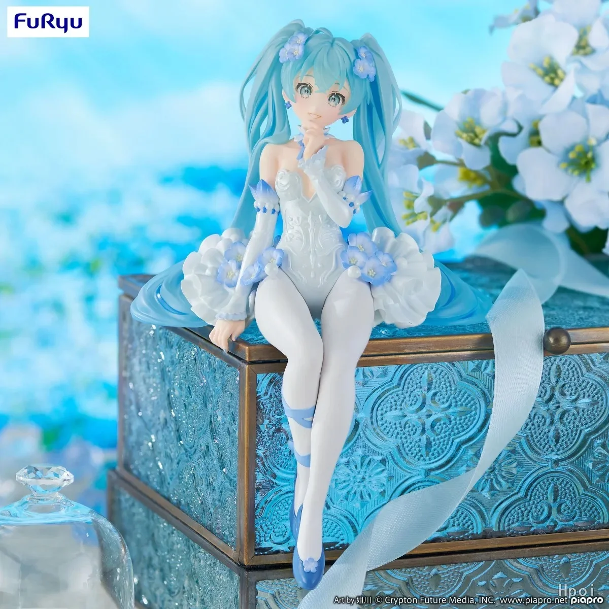 Neue Hatsune Miku Anime-Figur, rosa Sakura, sitzende Pose, PVC-Actionfigur, Modellspielzeug, Dekoration, Sammlerstück, Geschenk