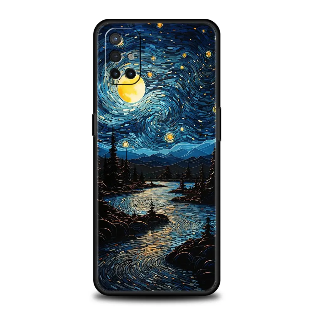 Phone Case For OnePlus 12 11 10 9 Pro 9T 12R 10R 9R 9RT 10T 8T 8 7 6T 7T Nord 2T CE 2 5G N200 N10 Cover Starry night van gogh