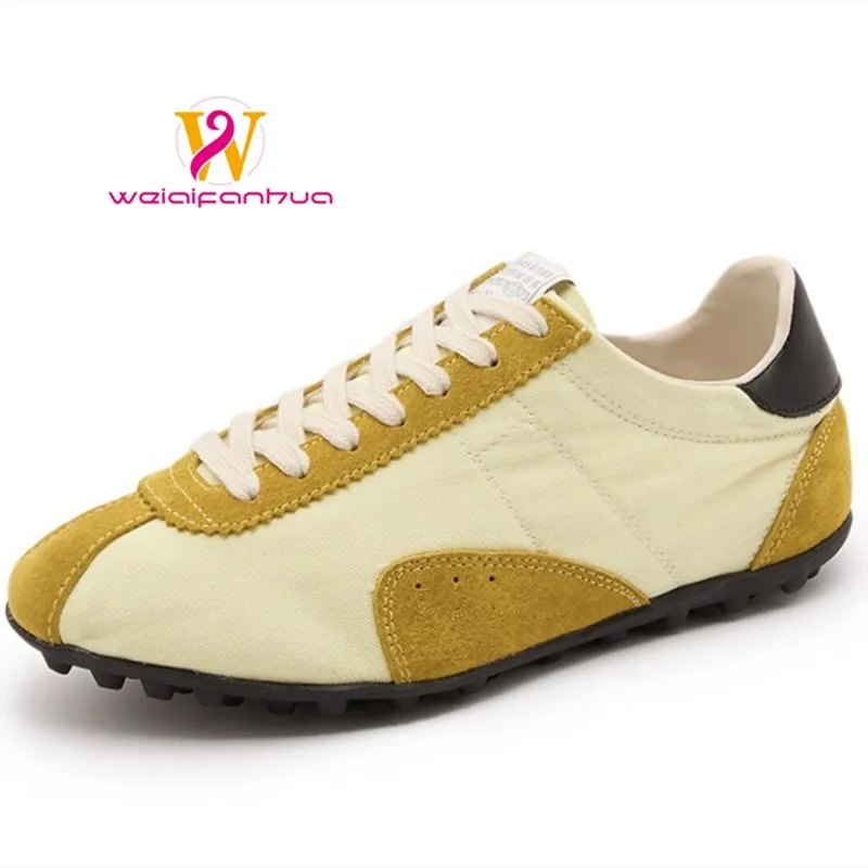 

Women's 2026 New Leather-soled Women's Flat Shoes with Breathable Design, Retro "A-Game" Style, De Xun Shoes for Women