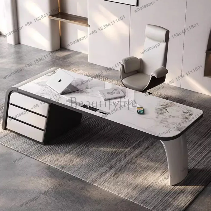 FG Nordic Storage Office Desk Luxury Crafts Space Saving Design Office Desk Reception Executive Meuble Bureau Commercial Furnitu