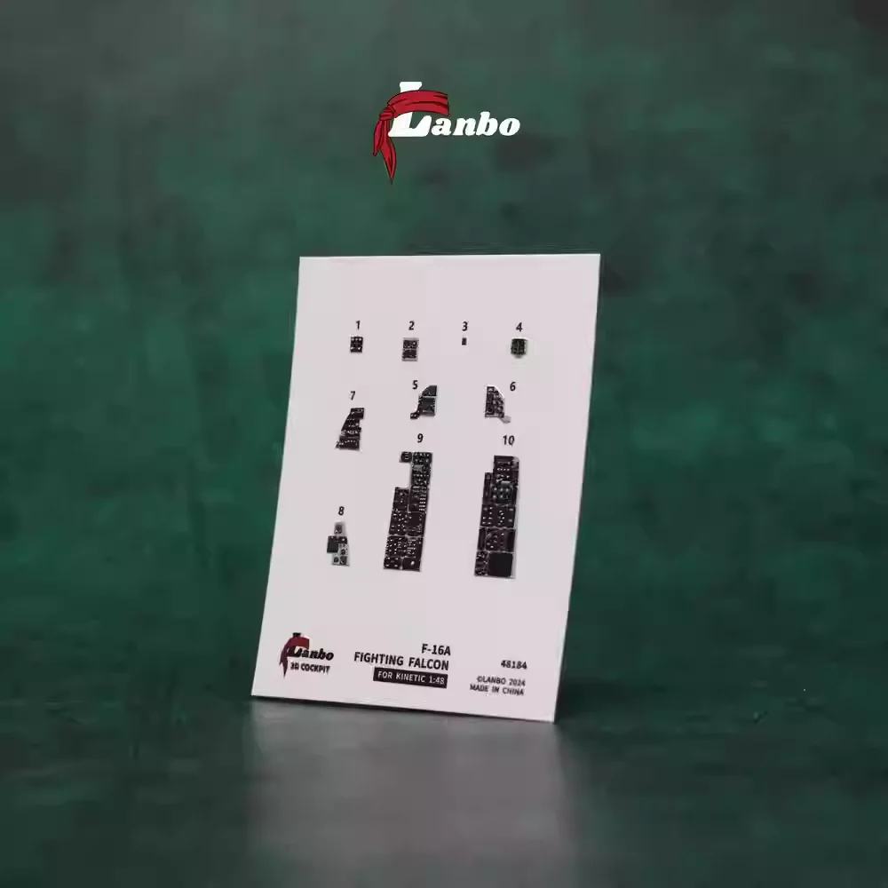 

Lanbo 3D color cockpit instrument 48184 US F-16A fighter for Tianli Model Kit 1/48 DIY accessories