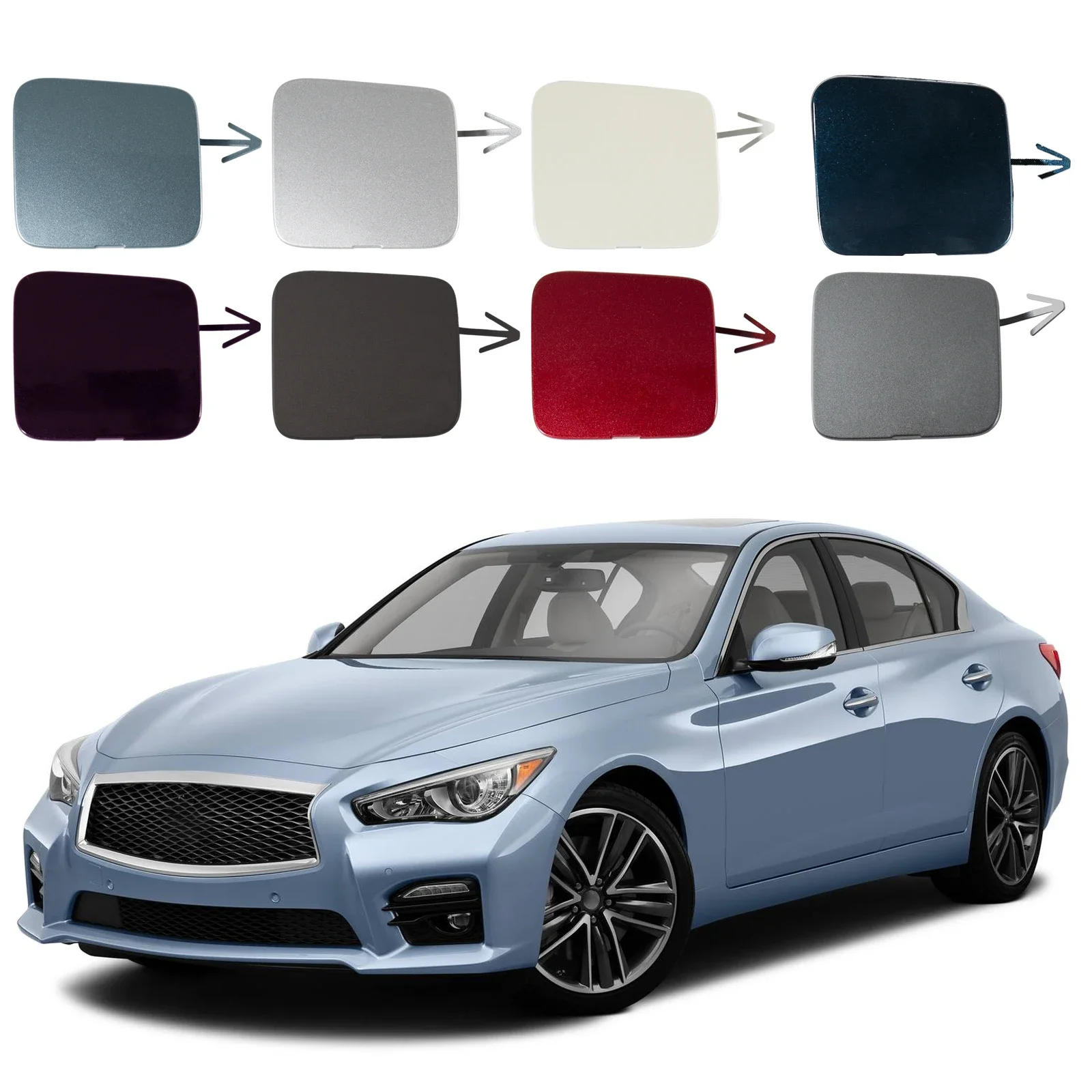 

Pop Front Bumper Tow Hook Cover Cap Eye For Infiniti Q50 2014 2015 2016 2017 2018 622A1-4GA0A