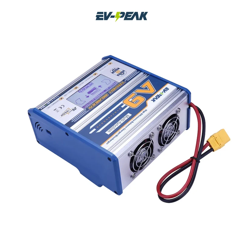 EV-PEAK A9 Intelligent Touch Screen balance charger DC Charger/Discharger 1350W Discharge 100W/25A for FPV Fixed Wing Drone