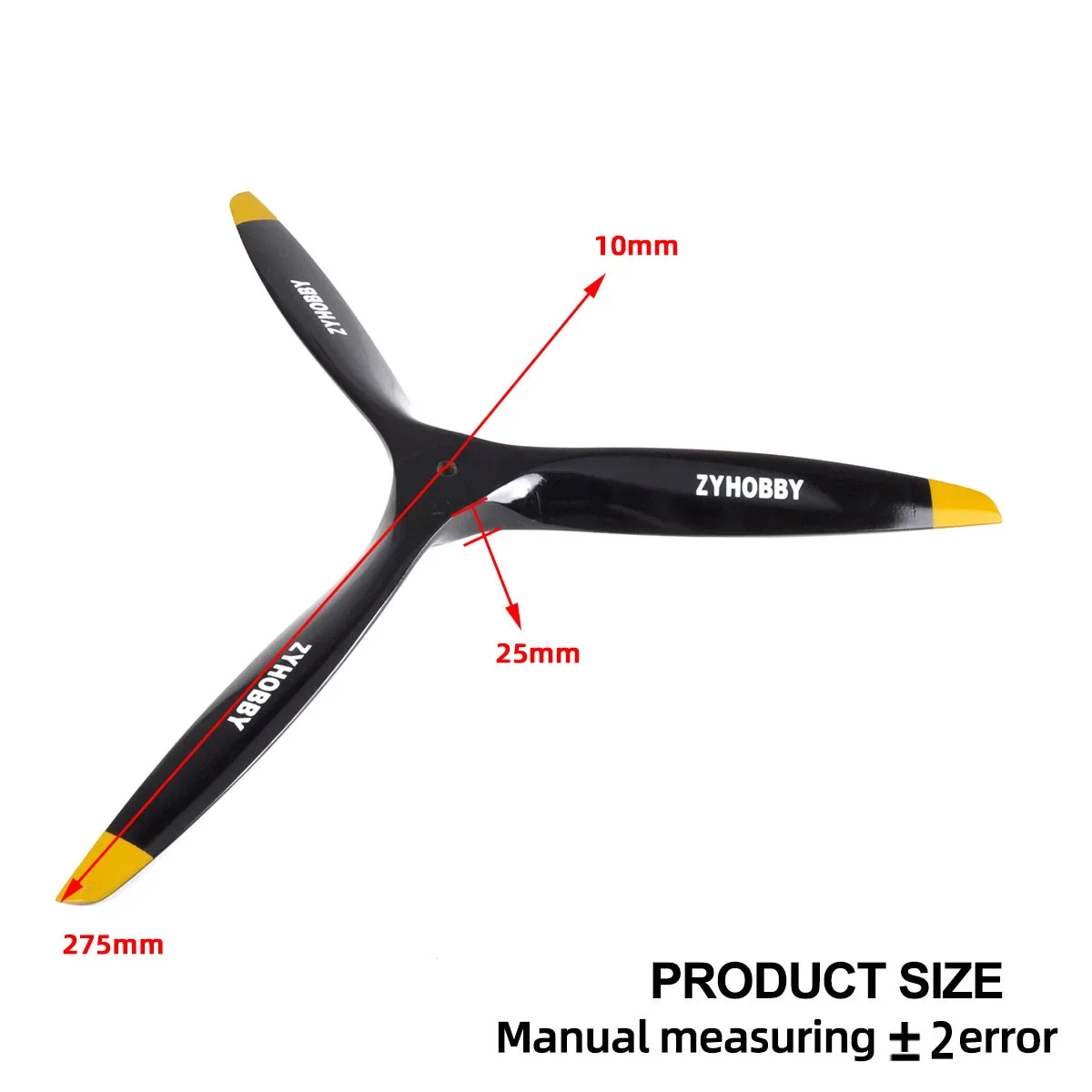 Vite a 3 pale per elica in legno da 21/22/23 pollici per modello di aereo a benzina RC