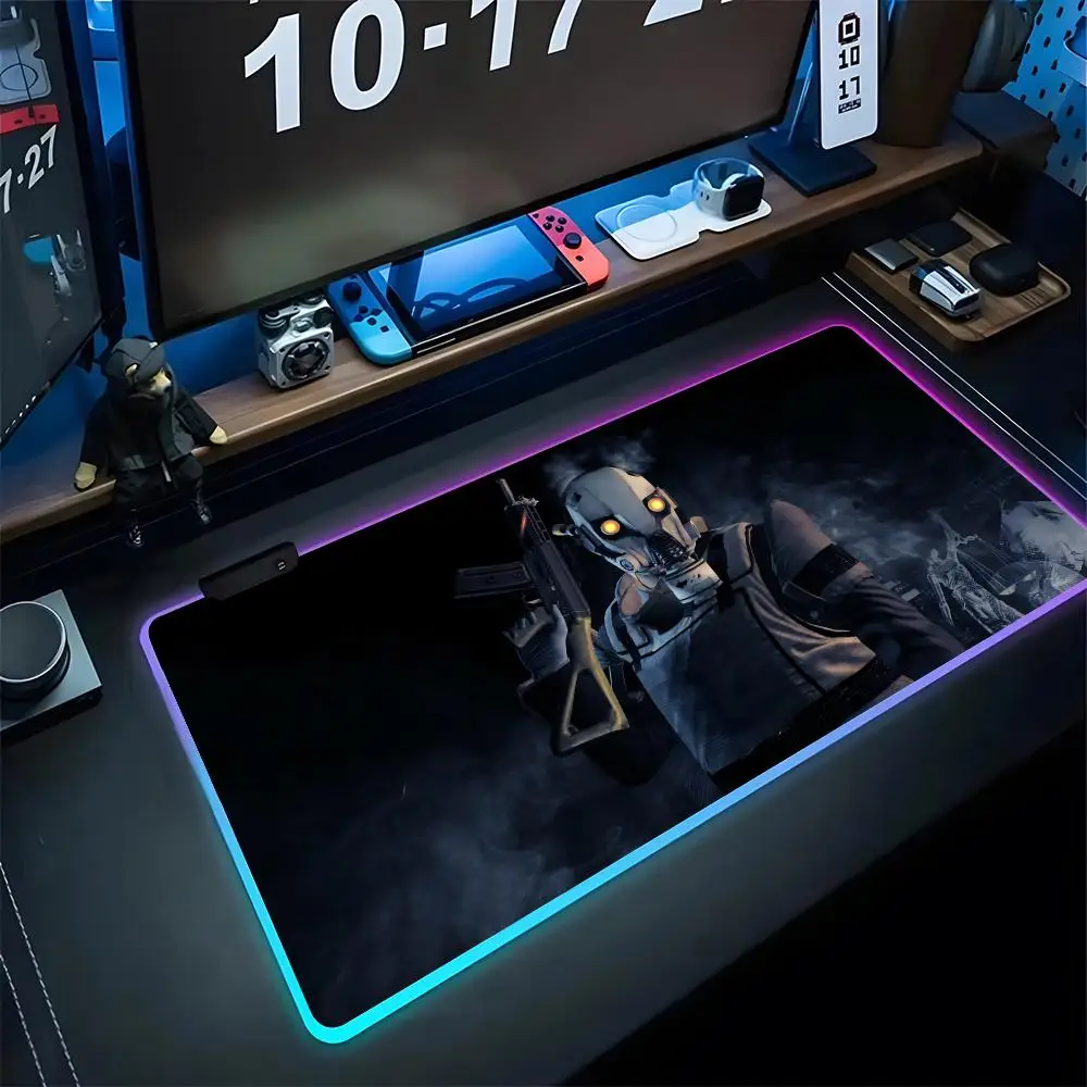 

Payday 2 Mouse Pad Gaming Rgb Mousepad Backlit Keyboard Gamer Girl Xxl Couple Laptop Mat Table Pads Deskpad