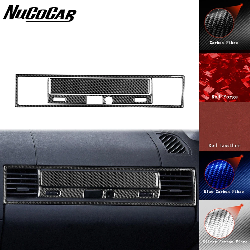 For BMW 3 Series E36 1994-1996 Carbon Fiber Co-driver dashboard storage Panel Cover Car Interior Accessories Decorative Stickers