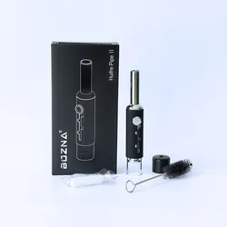 Piston Type Huifre II Tobacco Smoking Pipe Stretchable with Cotton Filter Portable Dry Retractable Herb Burning Smoke Pipes Kit