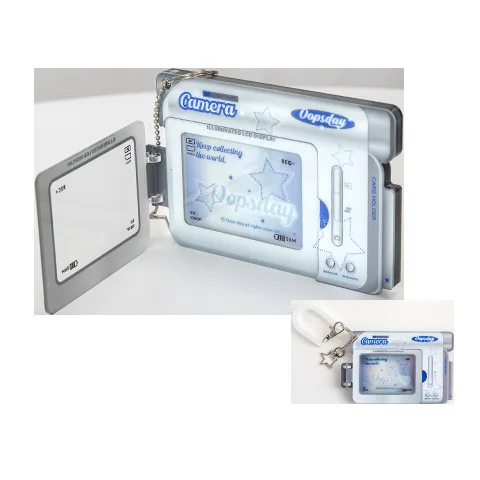 MINKYS-Soporte de acrílico tipo DV para sesión fotográfica, bolsa colgante para tarjetas, papelería escolar, Kawaii, 3 pulgadas