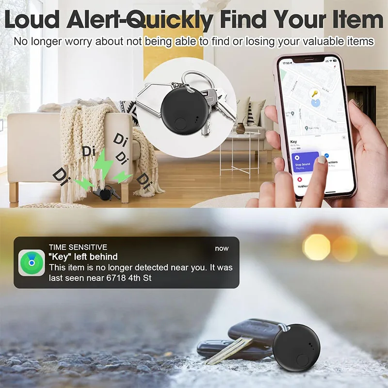 Wesolvet N-Tag Dual System Smart Tracker - Kompatybilny z Apple Find My i Google Find Hub, certyfikowany GFN FMN, do iPhone, Samsung, Xiaomi, OPPO, kluczy — zdjęcie produktu 4