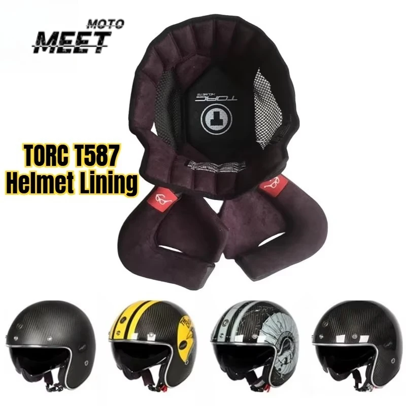 FOR TORC T587 Full Inner Lining, Inner Pads, Ear Protection Upgraded Helmet Replacement Accessories Helmet