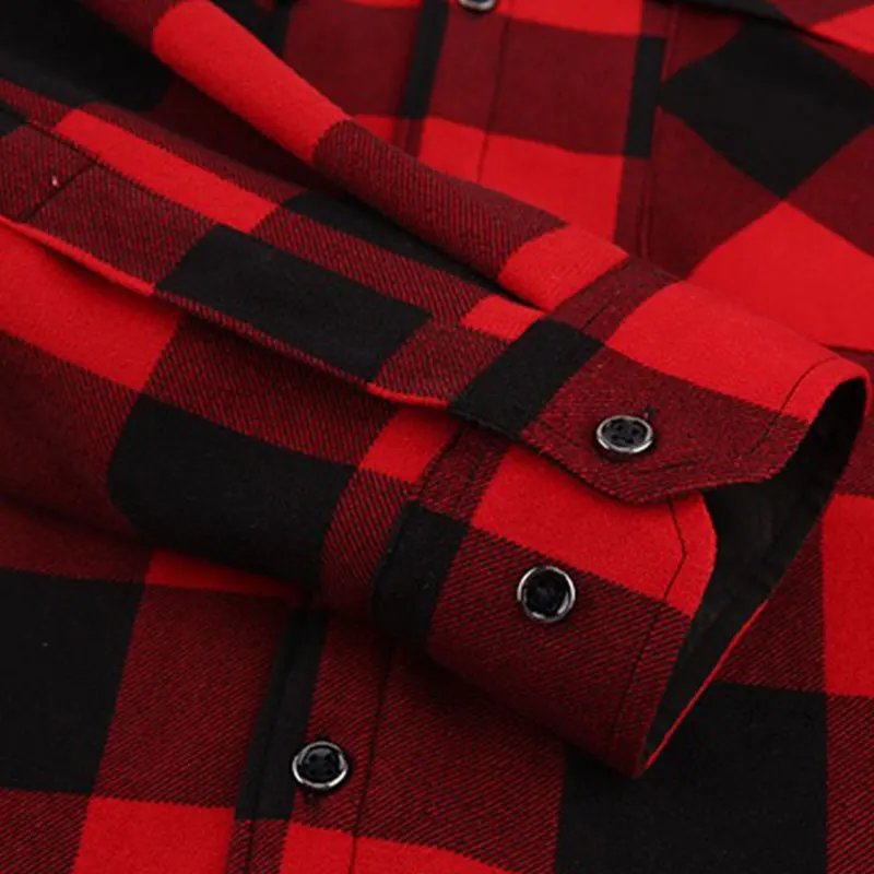 Autumn and winter fleece hooded plaid coat loose extra thick casual large size men\'s long-sleeved shirt warm American size