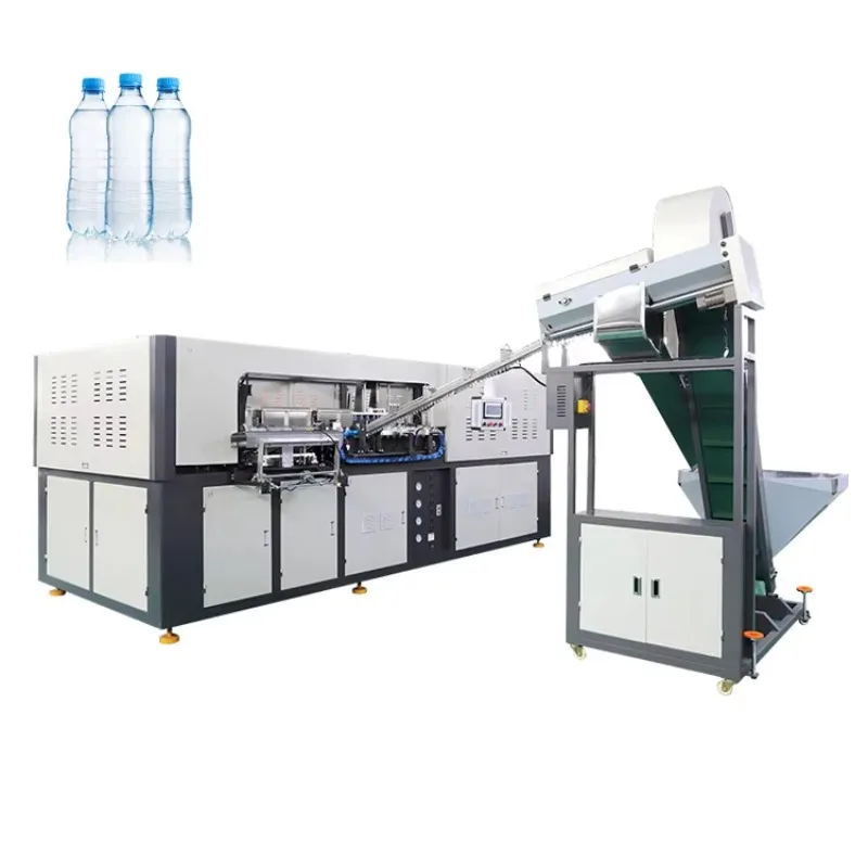 China Semi-automatic PET Plastic Bottle Blowing Machine PLC Control Water Bottles Extrusion Blow Moulding