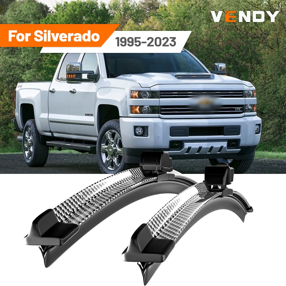 Für Chevrolet Silverado 1995-2023 1996 2007 2008 2013 2014 2015 2019 2020 2 Stück Frontscheibenwischerblätter Scheibenwischer