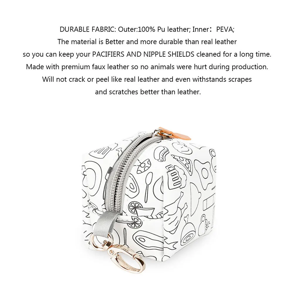 

Чехол для детской соски, легкий и устойчивый к разрыву, удобная сумка для хранения держателя соски для путешествий на открытом воздухе