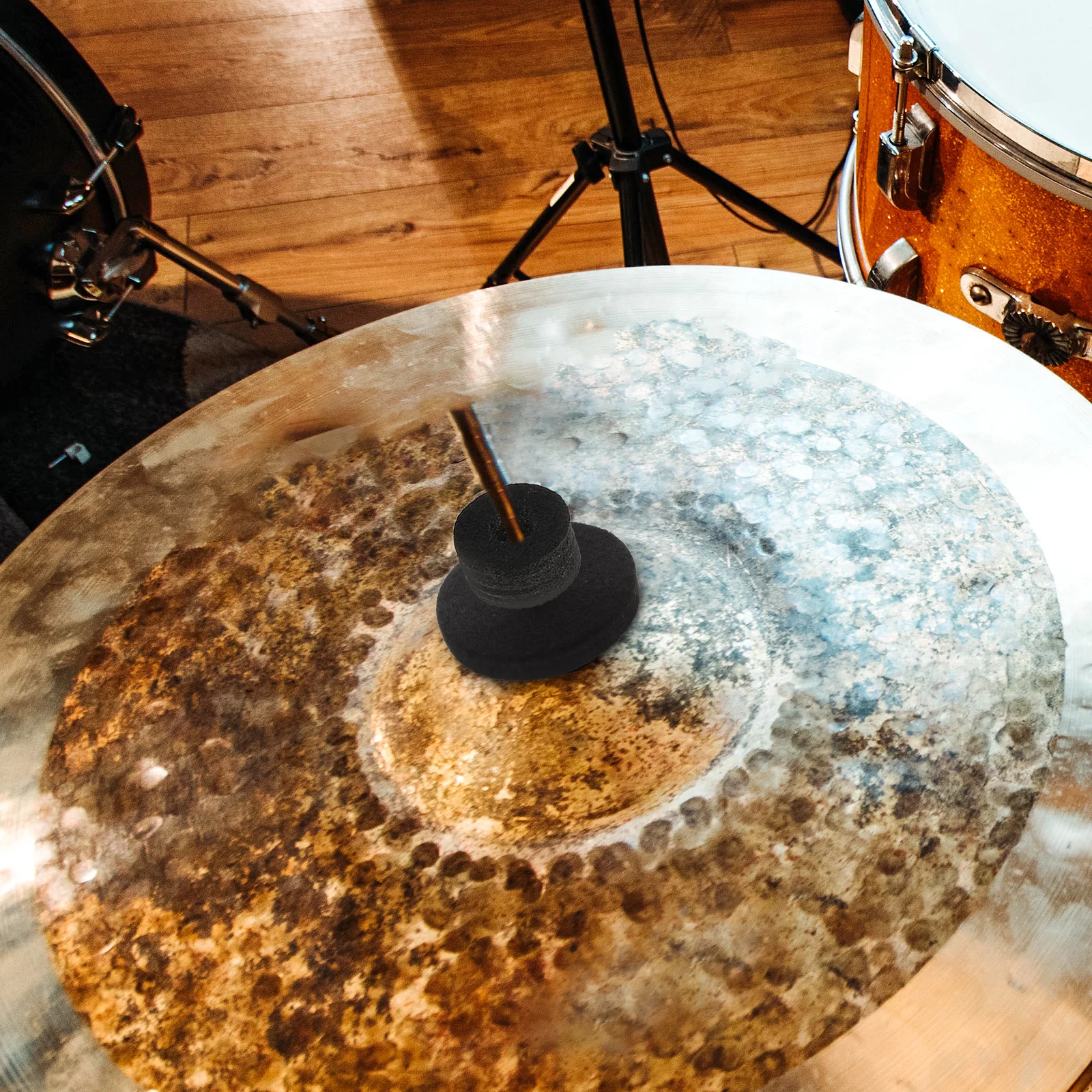 

1Set Drum Cymbal Felt Pads Small Lightweight Portable for Outdoor Performance Cymbal Replacement Accessories Drum Non-Slip Pads