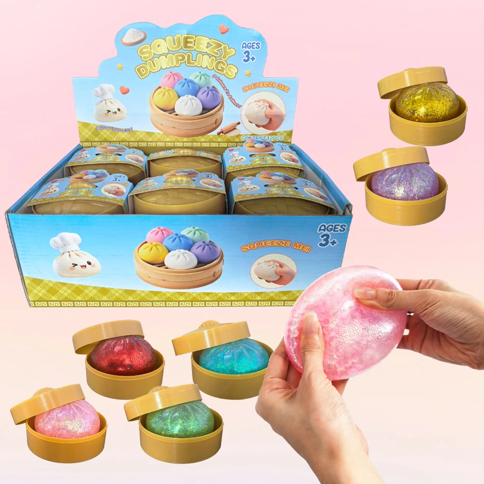 

Красочные антистресс-игрушки в форме пельменей, многоразовые, высокоэластичные, для снятия стресса, украшение для дома, уникальный подарок на день рождения для друзей