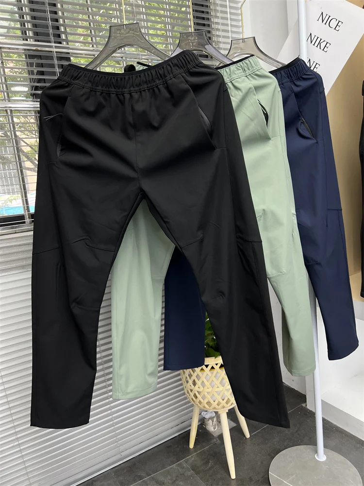 

Men's Casual Outdoor Sports Pants Autumn New Sle D Series Structured Elastic Long Trousers Faionable Urban Sle Pure Color