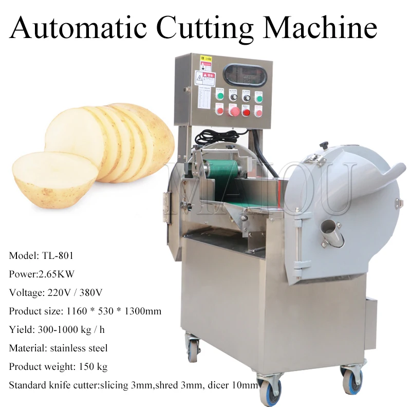 Multi-function Double-head Fruit And Vegetable Processing Equipment Cutting/Cutter Machine For Sale