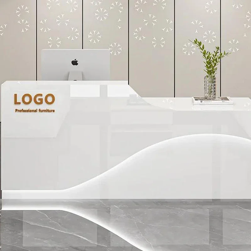 

Aesthetic Reception Desk Distillation Register Business Atril Clothing Counter Korean Tisch Trendy FurnitureBackyard Furniture