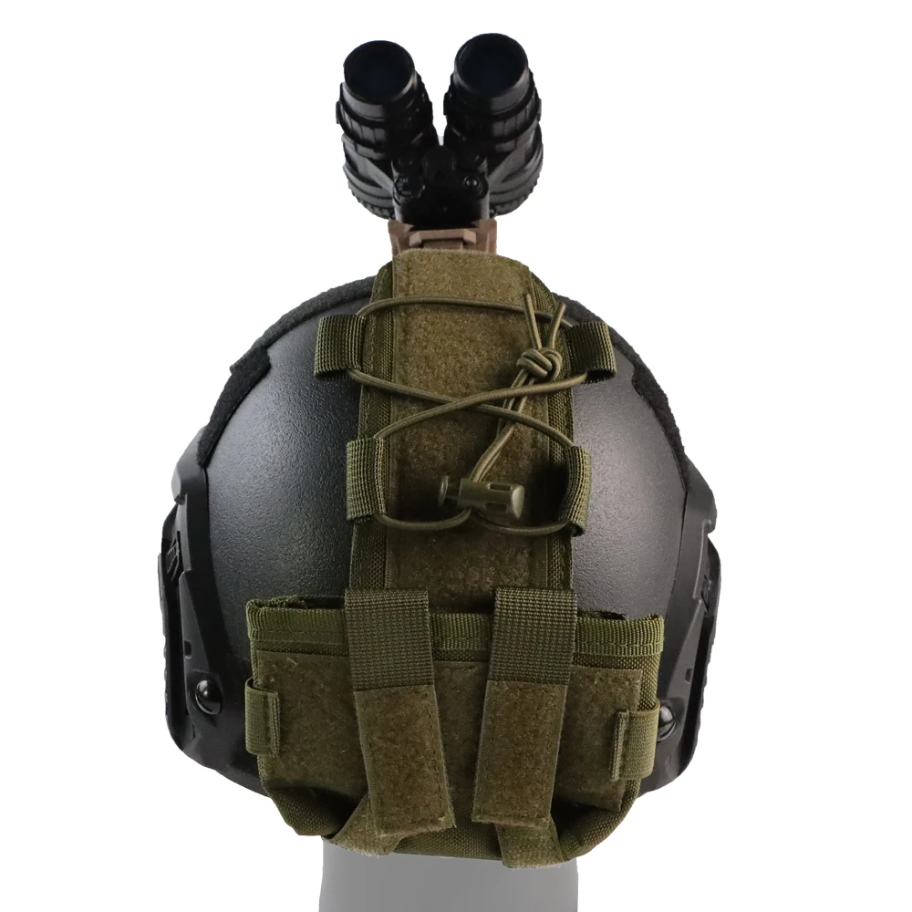 BOOIU Bolsa táctica para batería de casco nailon contrapeso