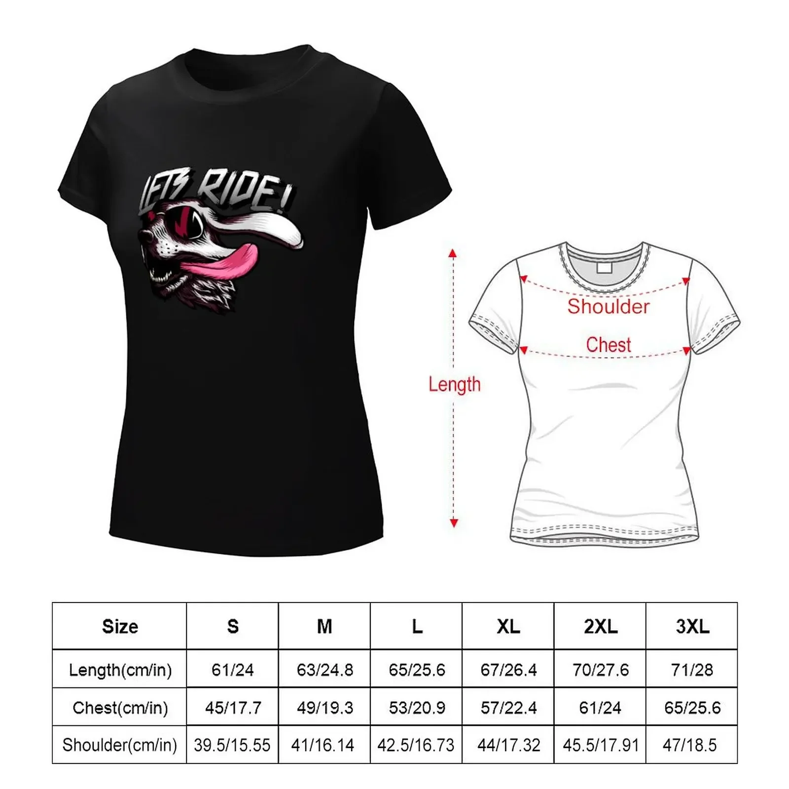 Let’s Ride T-shirt shirts graphic tees Blouse tops Women