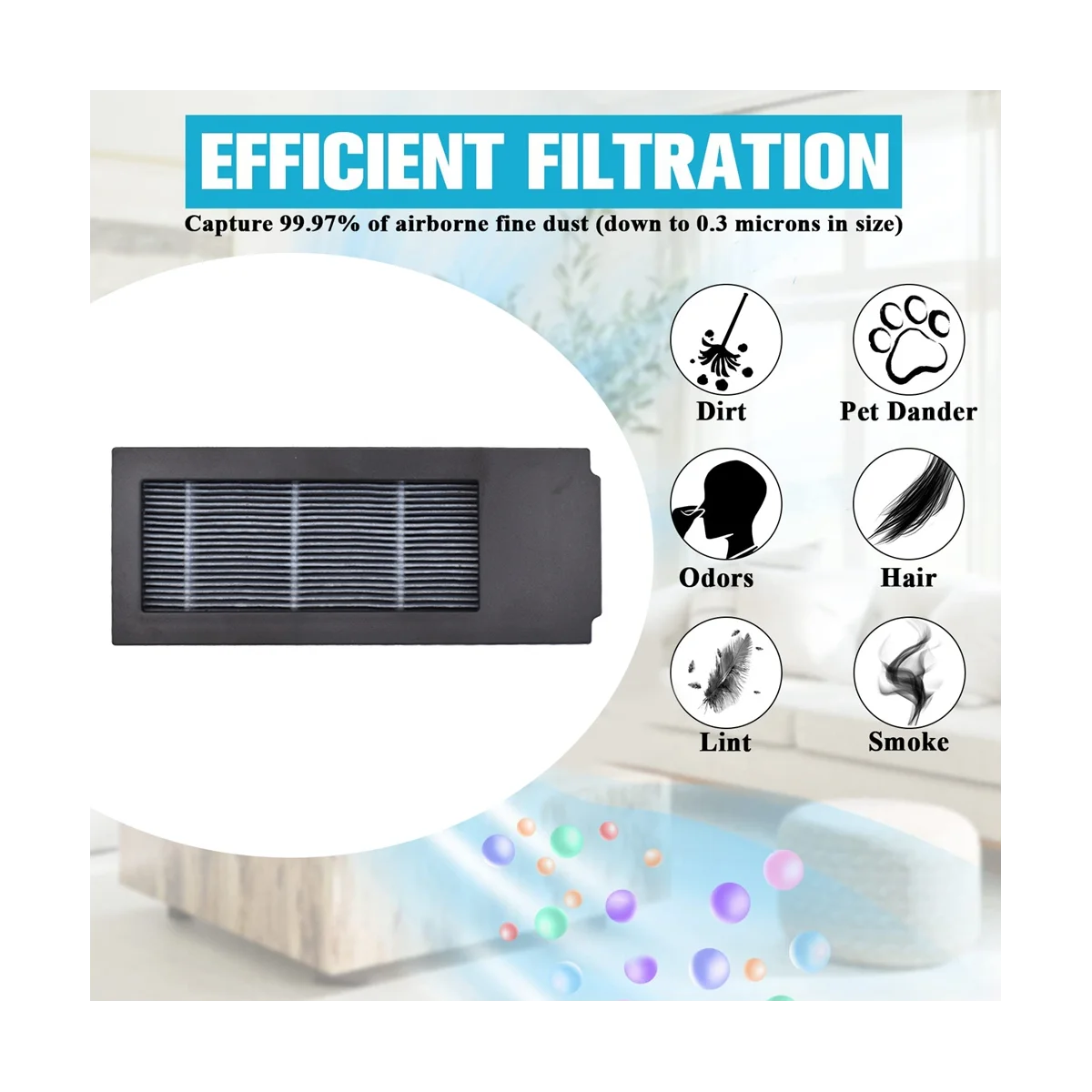 

10 шт. запасные части фильтр для робота-пылесоса Deebot X2/X2 Pro/DEX86 моющийся HEPA-фильтр