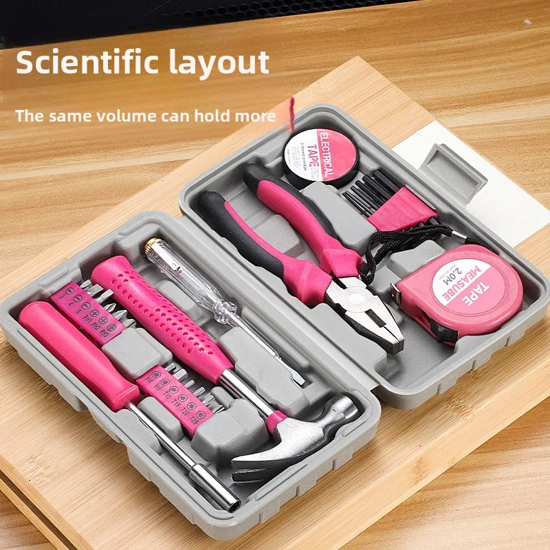 

Electric Screwdriver Drill Combo Kit, Multifunctional Home Repair Electric Tool Box Set